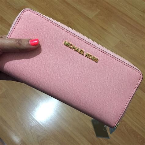 pale pink michael kors wallet|Michael Kors pink wallet outlet.